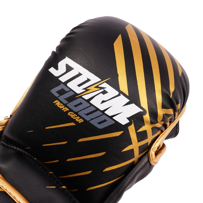 StormCloud Rękawice do MMA Lynx Sparingowe Czarno-Złote 7oz