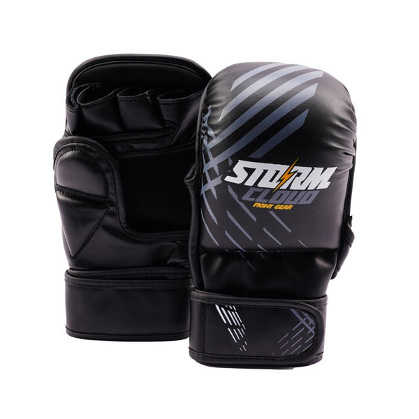 StormCloud Rękawice do MMA Lynx Sparingowe Czarno-Szare 7oz
