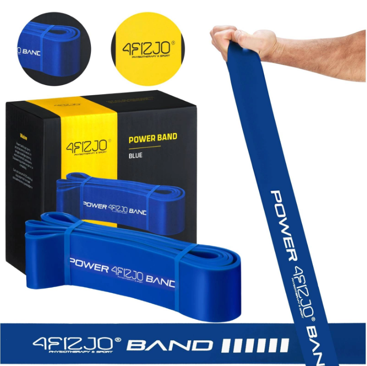 4FIZJO Guma oporowa POWER BAND 36-48 kg niebieska