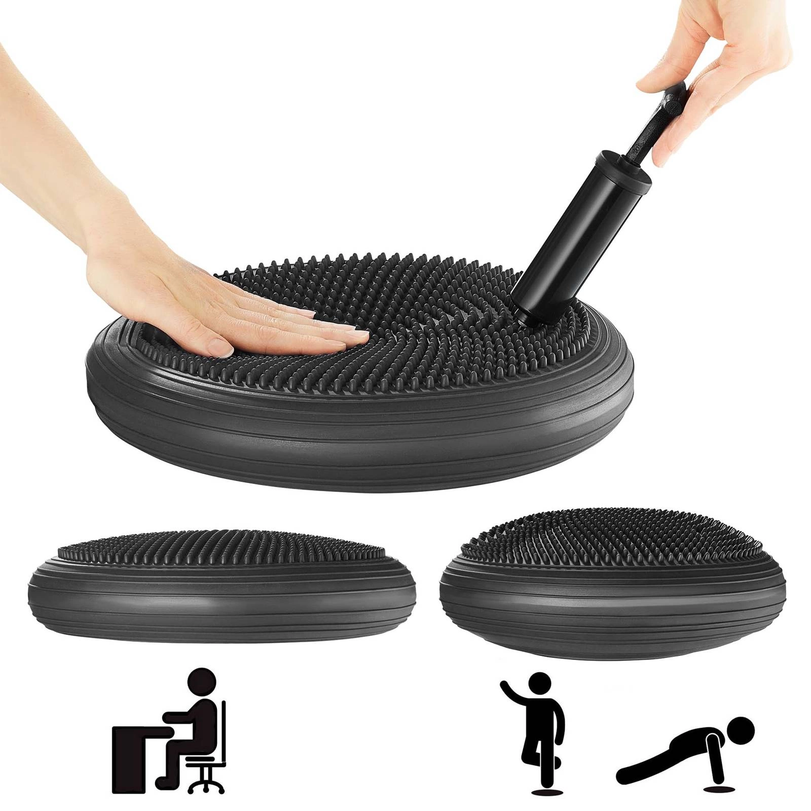 4FIZJO Poduszka sensoryczna MED+ czarna lub różowa 33cm