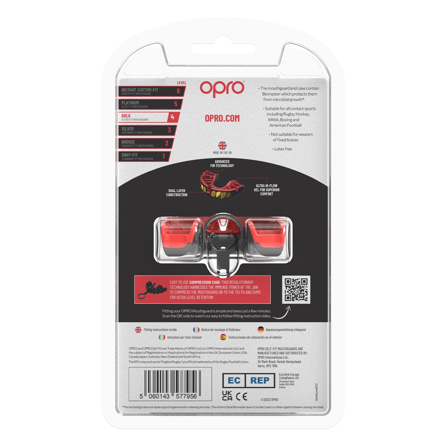 OPRO Ochraniacz na Zęby Gold GEN5 Jaws