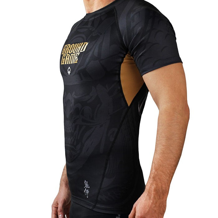 Ground Game Rashguard Męski krótki rękaw ONI Samuraj