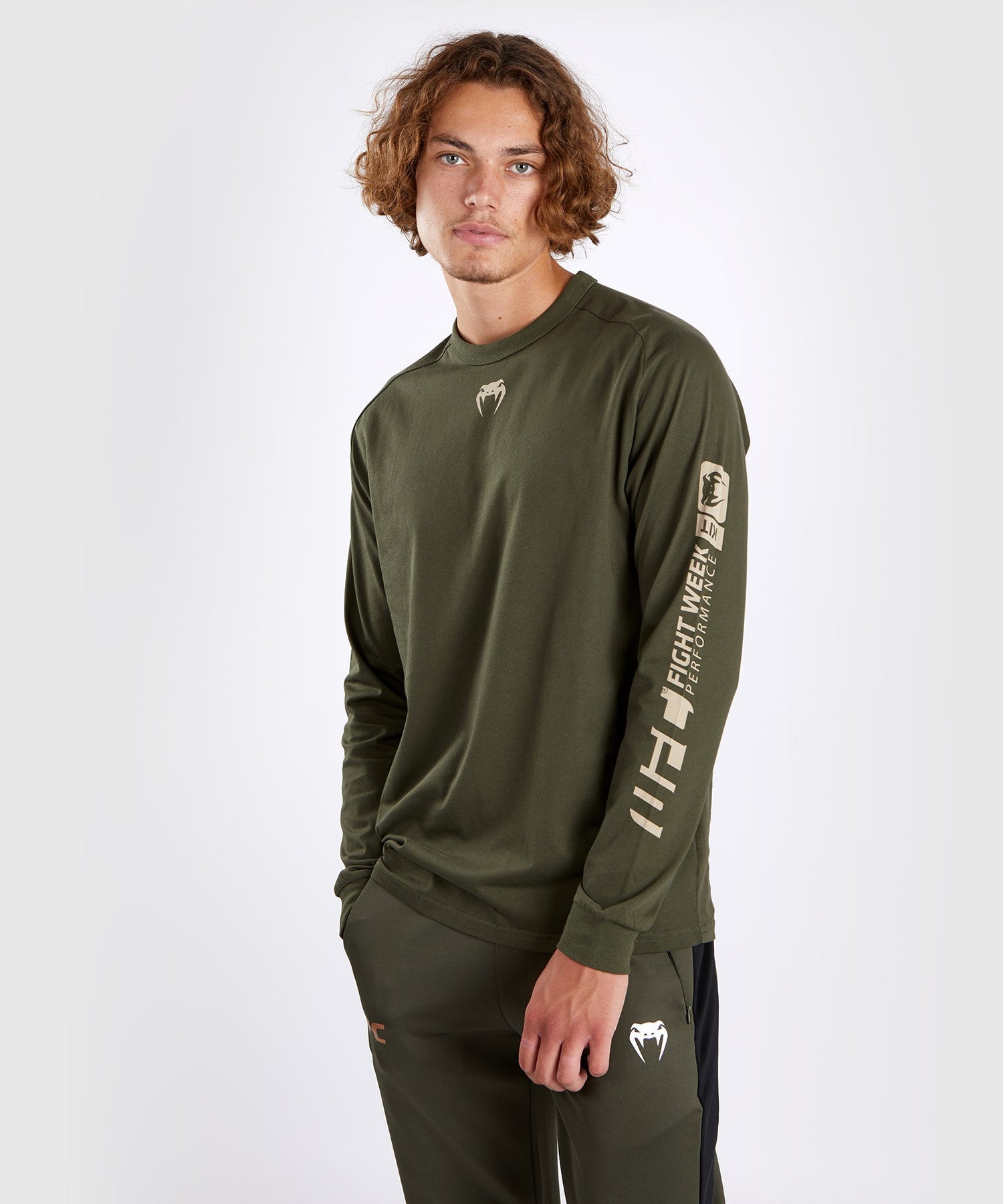 Venum UFC Authentic Fight Week 3.0 Longsleeve Adrenaline Khaki