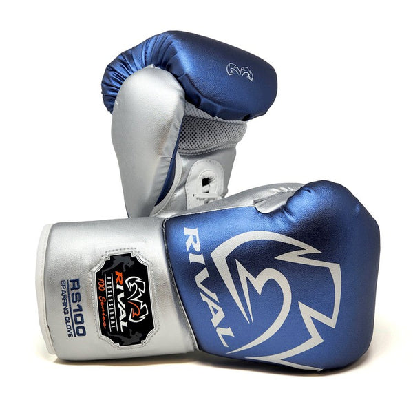 Rival Rękawice bokserskie sparingowe RS100 Professional Niebieskie