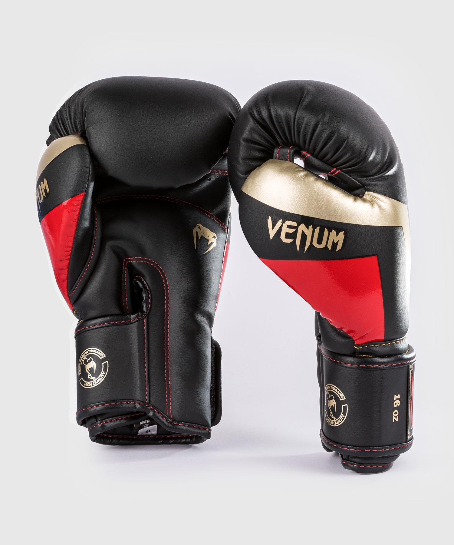 Venum Rękawice bokserskie Elite Black/Gold/Red