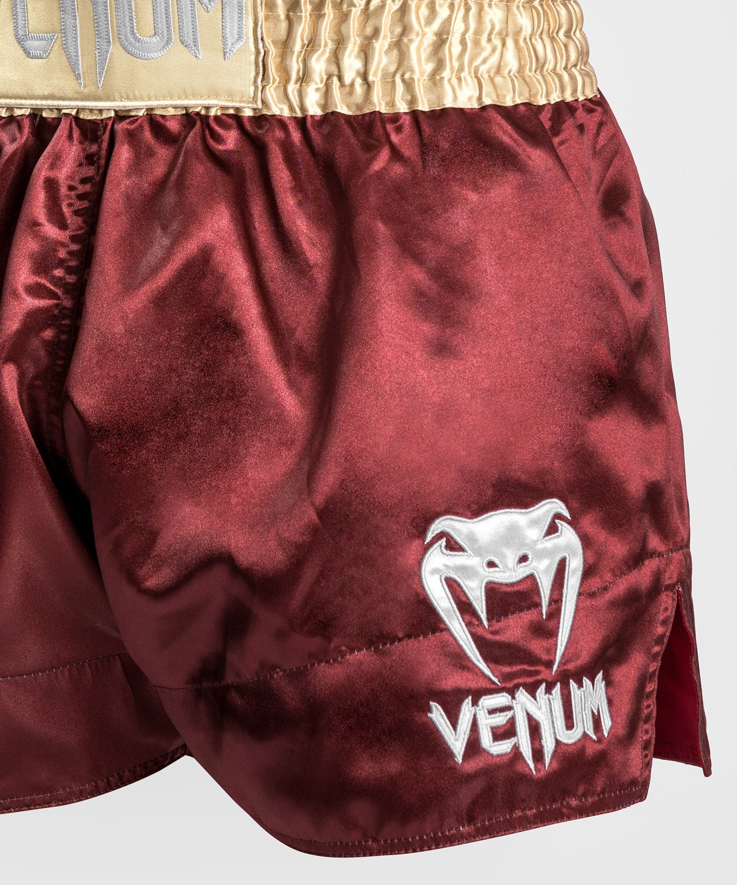 Venum Spodenki Muay Thai Classic Burgundowe/Złote/Białe