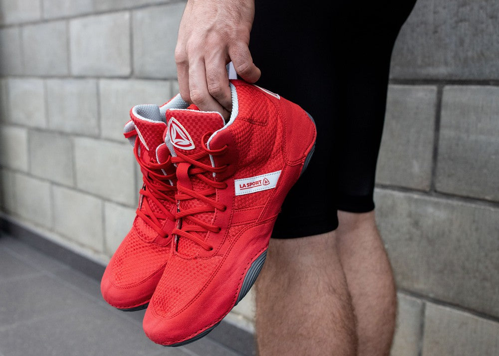 La Sport Buty Zapaśnicze Czerwone