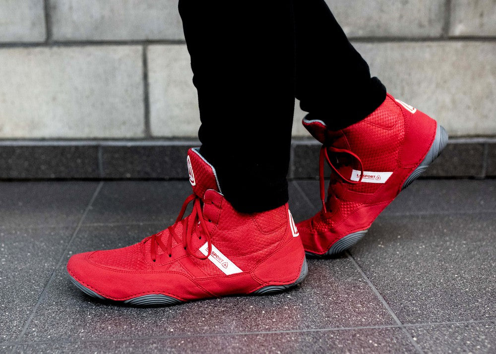 La Sport Buty Zapaśnicze Dla dzieci Czerwone