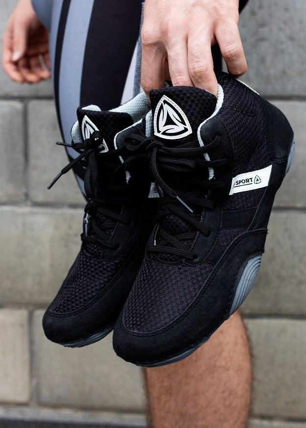 La Sport Buty Zapaśnicze Dla dzieci Czarne