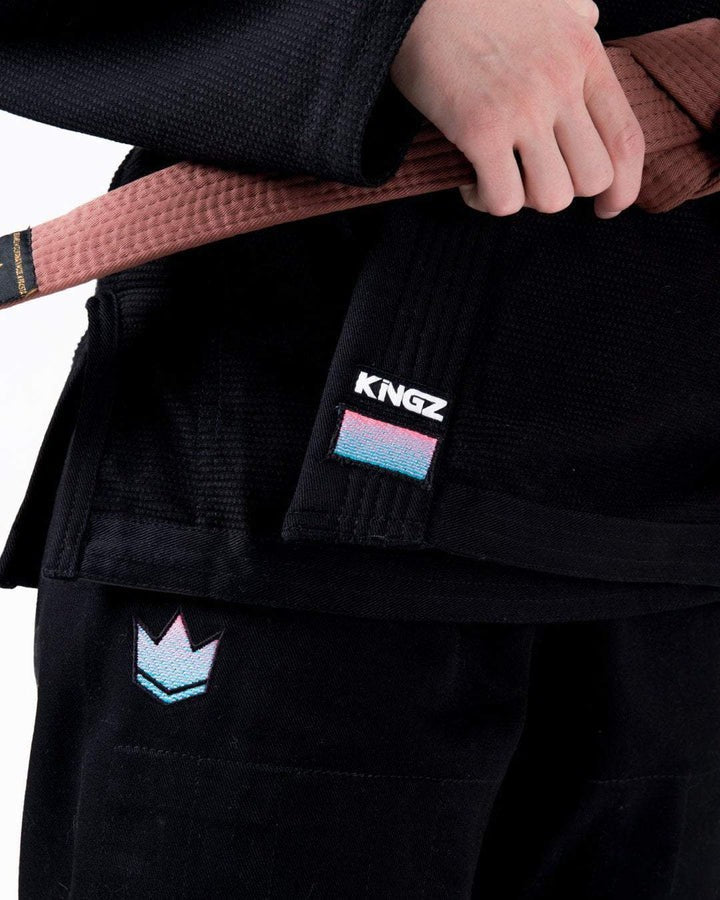 KiNGZ Kimono/Gi BJJ Damskie Empowered Czarne