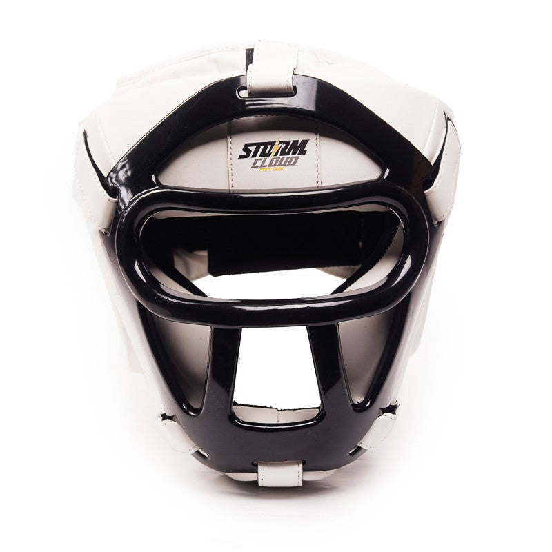 StormCloud Kask Bokserski HG1 z kratką Biały
