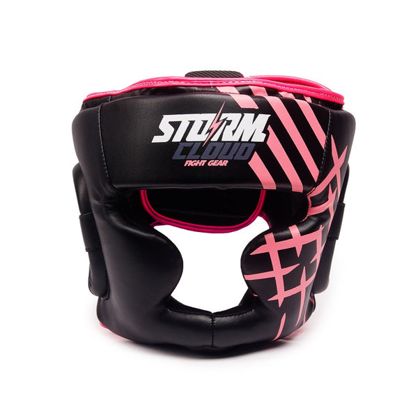 StormCloud Kask Bokserski Lynx Czarno-Różowy