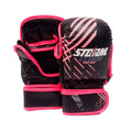 StormCloud Rękawice do MMA Lynx Sparingowe Czarno-Różowe 7oz