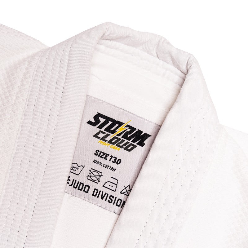 StormCloud Judoga dla Dzieci Biała Hajime z białym pasem gratis