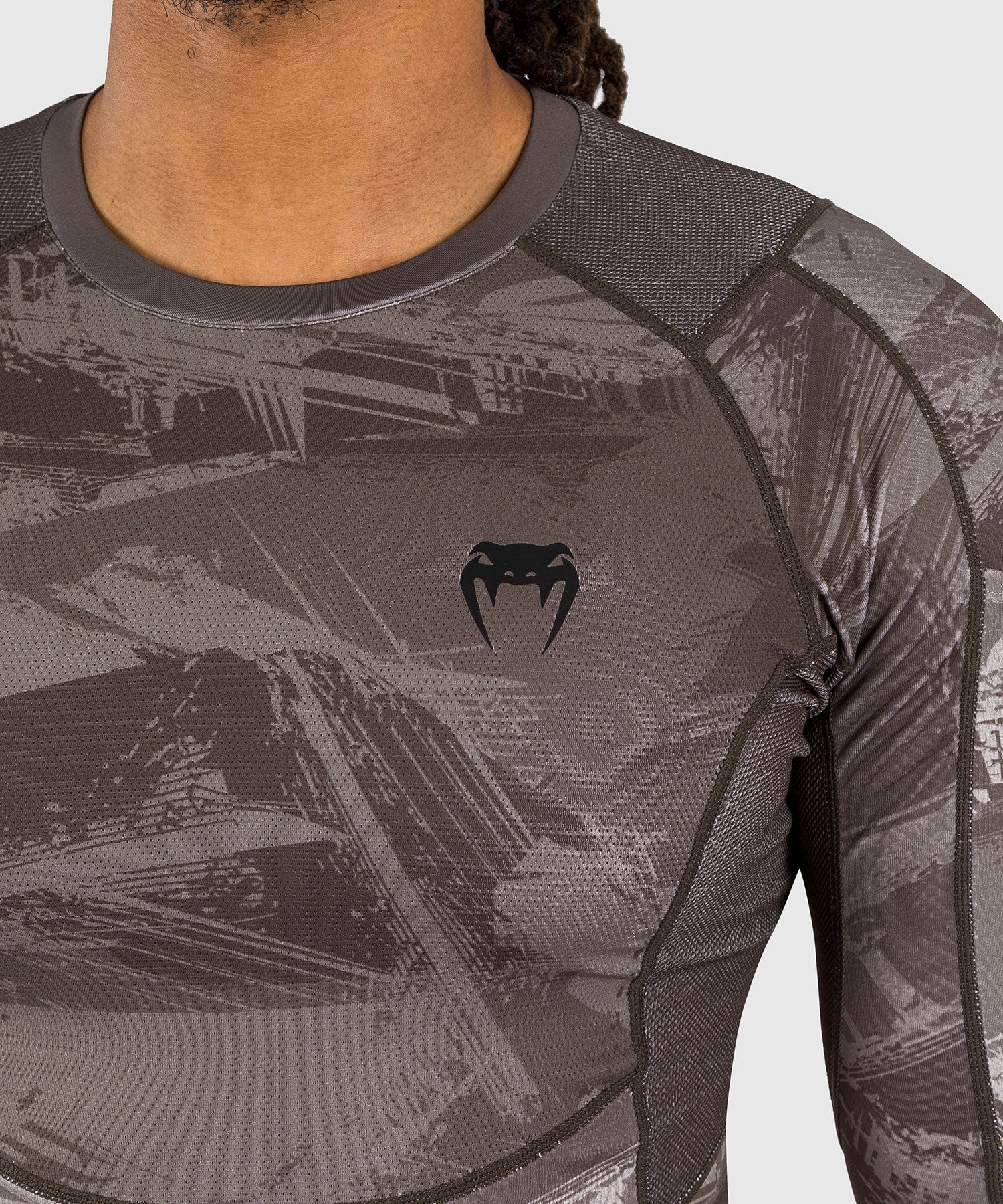 Venum Rashguard Męski Electron 3.0 długi rękaw Sand