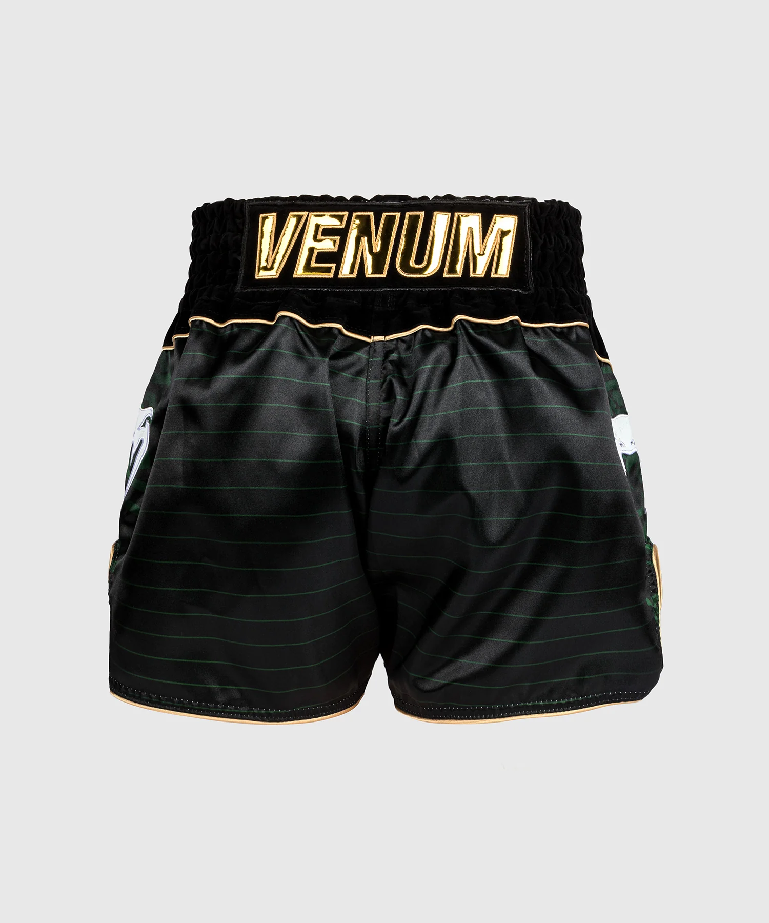 Venum Attack Spodenki do Muay Thai Czarno-Zielone