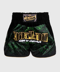 Venum Attack Spodenki do Muay Thai Czarno-Zielone