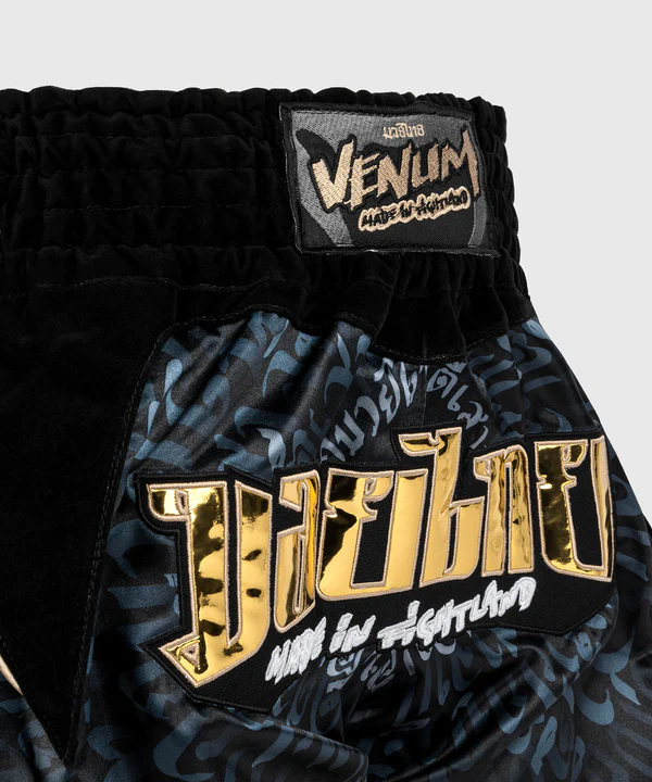 Venum Attack Spodenki do Muay Thai Czarno-Szare