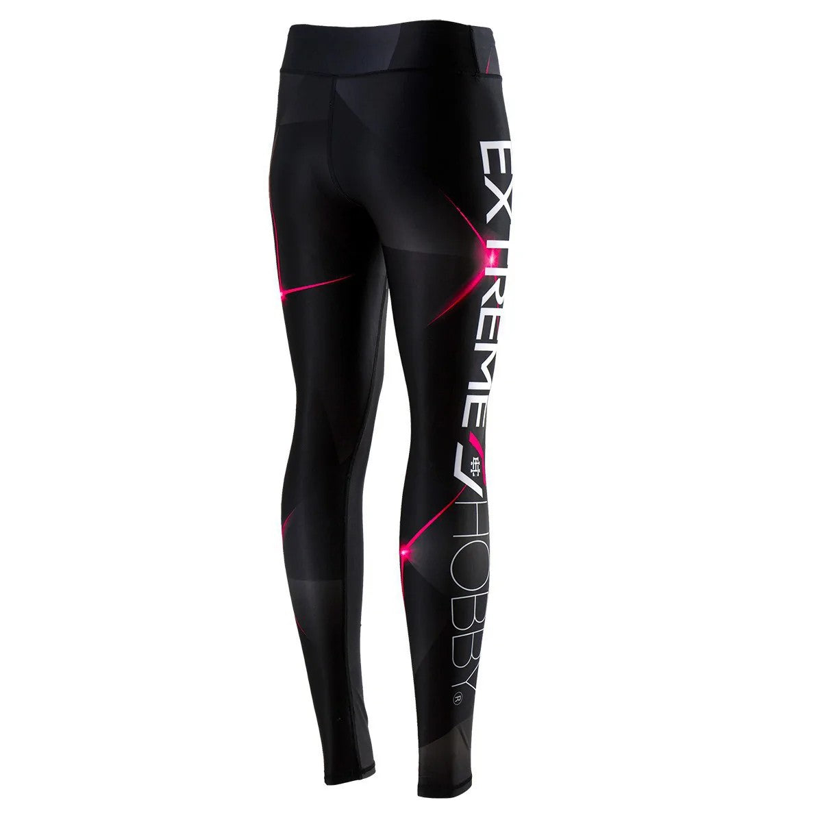 Extreme Hobby Legginsy Sportowe Damskie MT Sport Czarne/Różowe