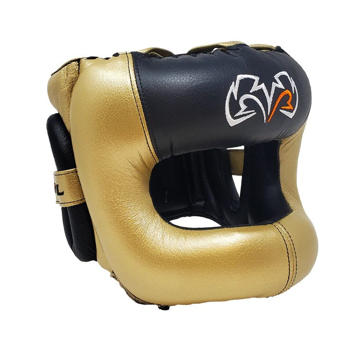 Rival Kask bokserski RHGFS3 z ochroną nosa Face-Saver Złoty/Czarny