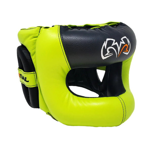 Rival Kask bokserski RHGFS3 z ochroną nosa Face-Saver Limonkowy
