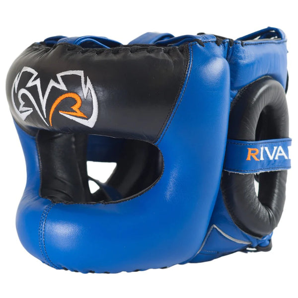 Rival Kask bokserski RHGFS3 z ochroną nosa Czarny/Niebieski