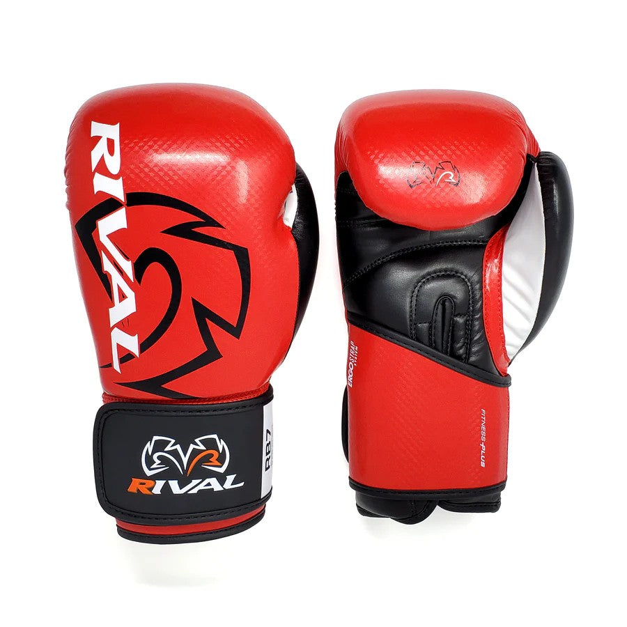 Rival Rękawice bokserskie przyrządowe RB7 Fitness Czarne/Czerwone