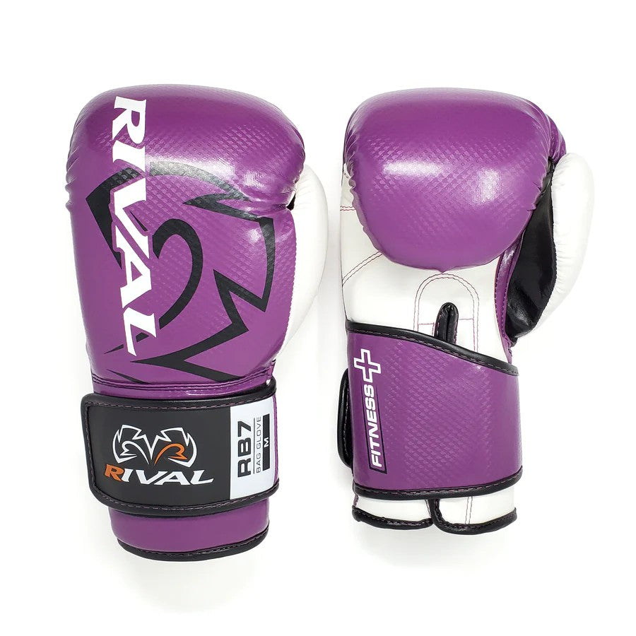 Rival Rękawice bokserskie przyrządowe RB7 Fitness Fioletowe/Białe