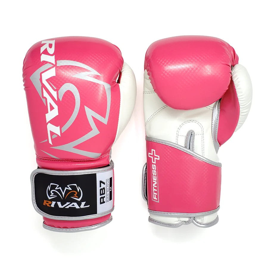 Rival Rękawice bokserskie przyrządowe RB7 Fitness Różowe/Białe