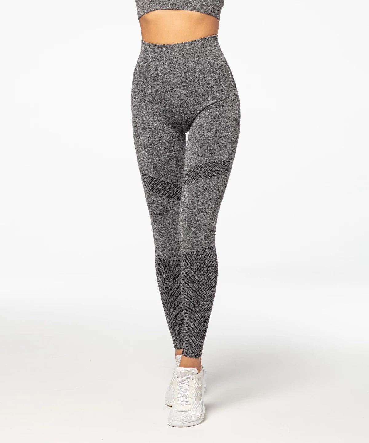 Carpatree Legginsy Bezszwowe Vibe wysoki stan Szare