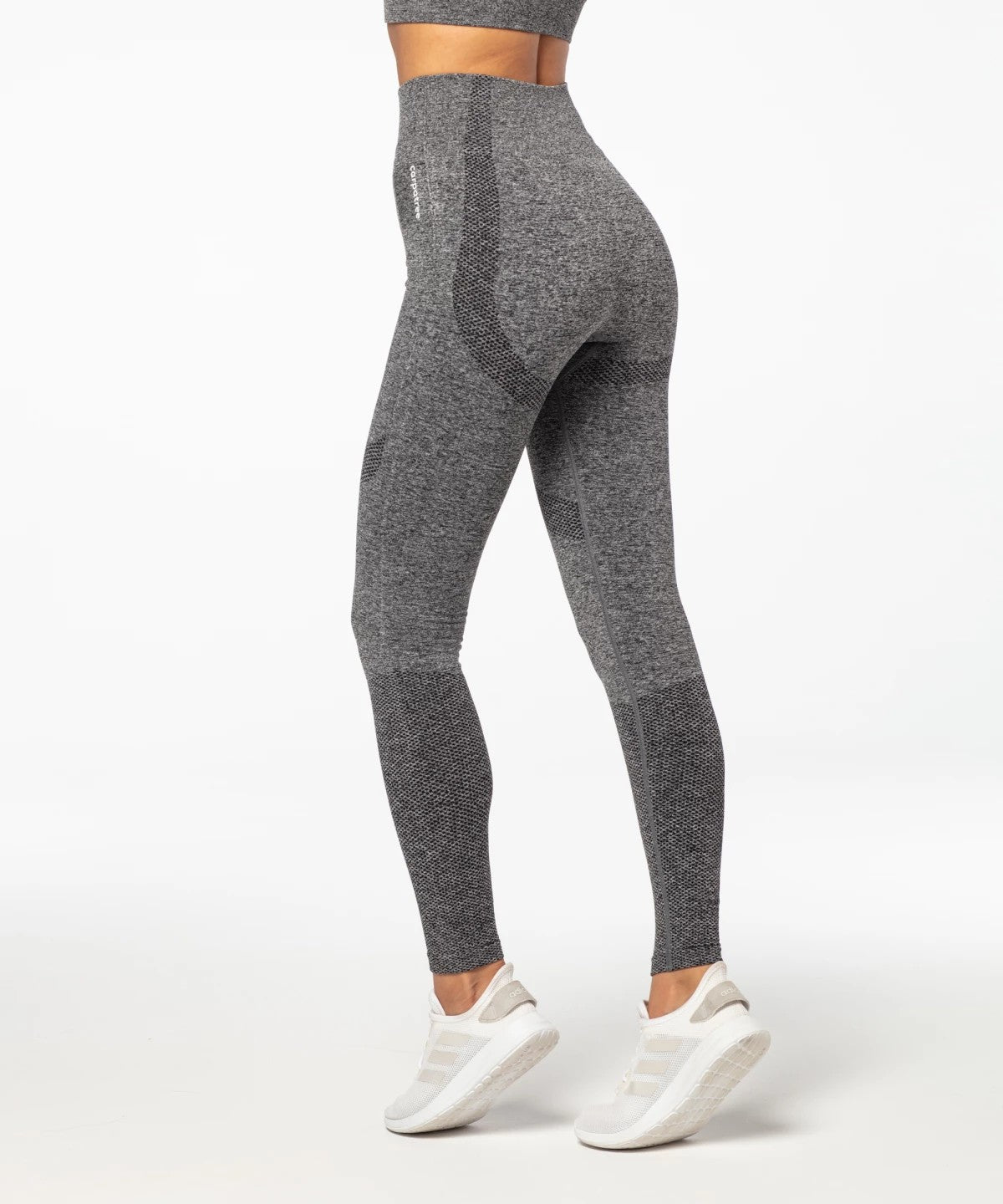 Carpatree Legginsy Bezszwowe Vibe wysoki stan Szare