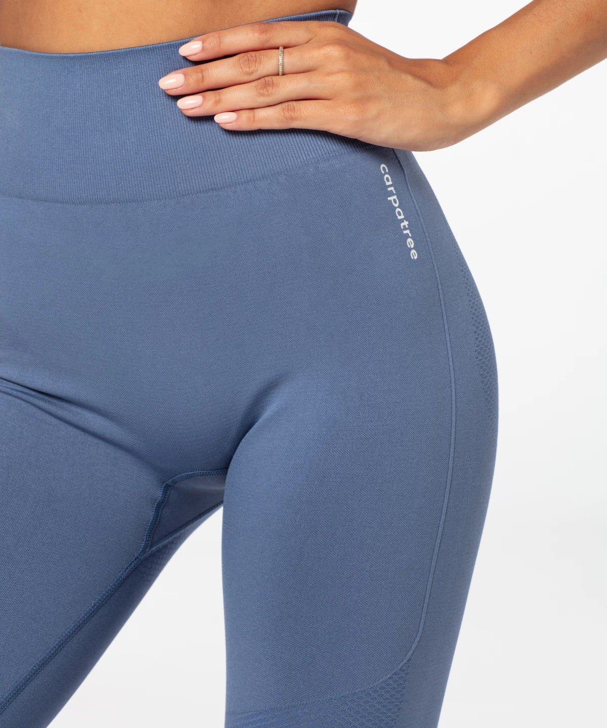 Carpatree Legginsy Bezszwowe Vibe wysoki stan Niebieskie