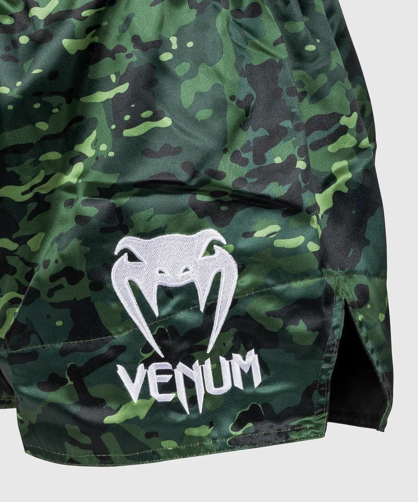 Venum Spodenki Classic Muay Thai Forest Camo Zielone