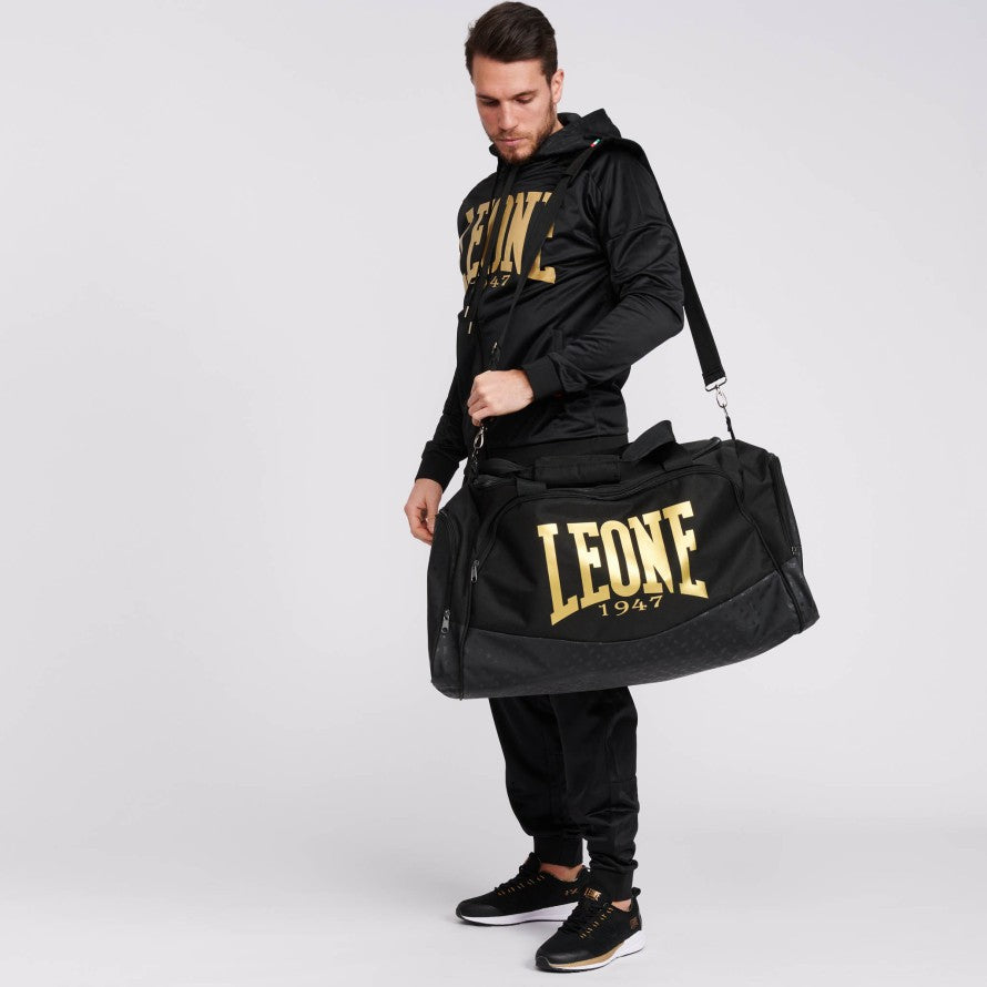 Leone Torba treningowa DNA Czarna/Złota 75l
