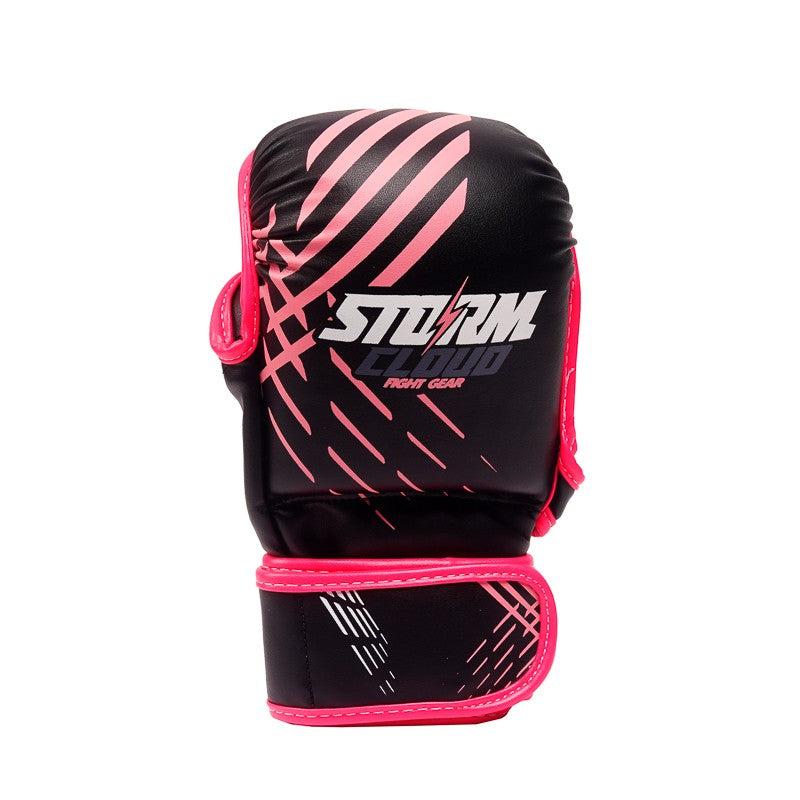 StormCloud Rękawice do MMA dla dzieci Lynx Czarno-Różowe 7oz