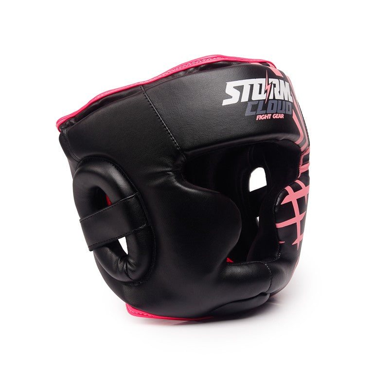 StormCloud Kask Bokserski dla dzieci Lynx Czarno-Różowy