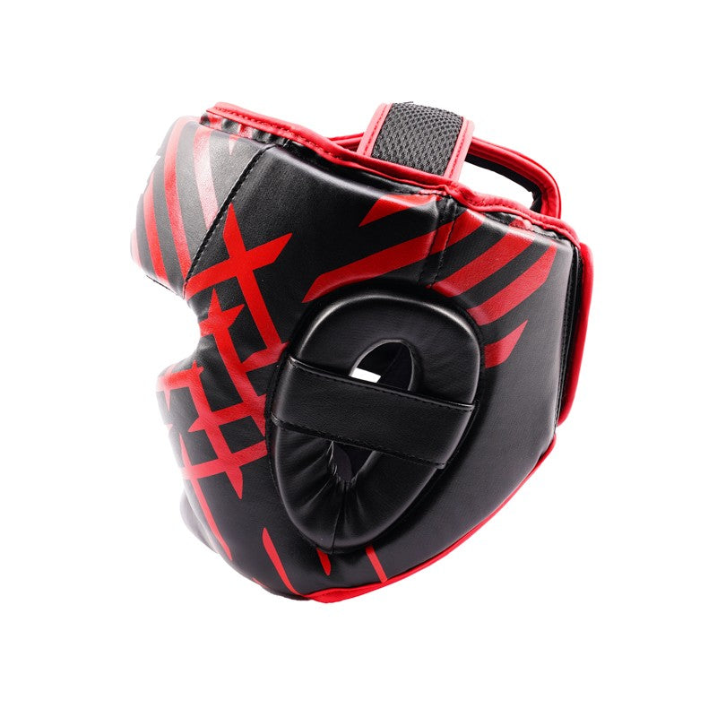 StormCloud Kask Bokserski dla dzieci Lynx Czarno-Czerwony