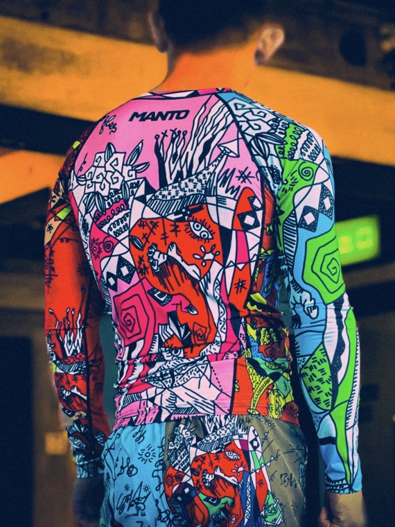 MANTO Rashguard Męski z Długim Rękawem WICKY Kolorowy