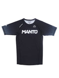 MANTO Rashguard Męski Krótki Rękaw RANK Czarny