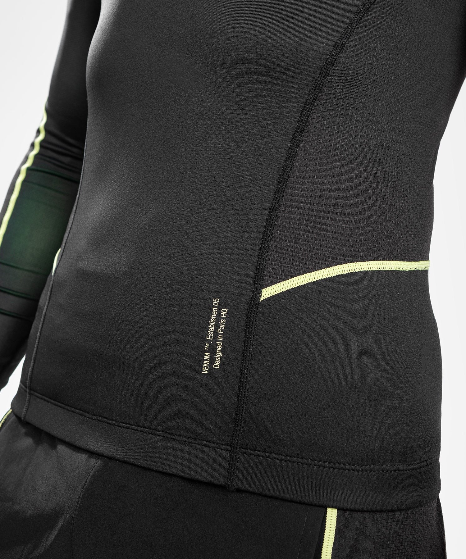 Venum Fusion 2.0 Rashguard Męski Długi Rękaw Czarny/Żółty