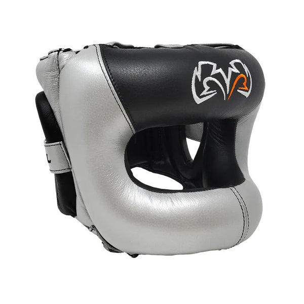 Rival Kask bokserski RHGFS3 z ochroną nosa Face-Saver Srebrny