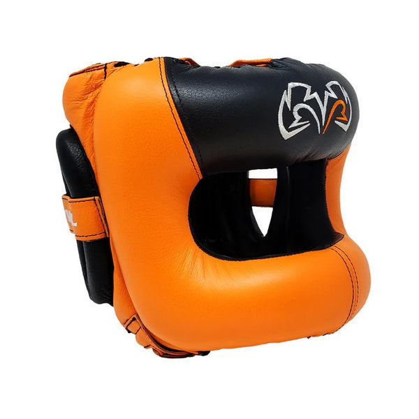 Rival Kask bokserski RHGFS3 z ochroną nosa Face-Saver Pomarańczowy