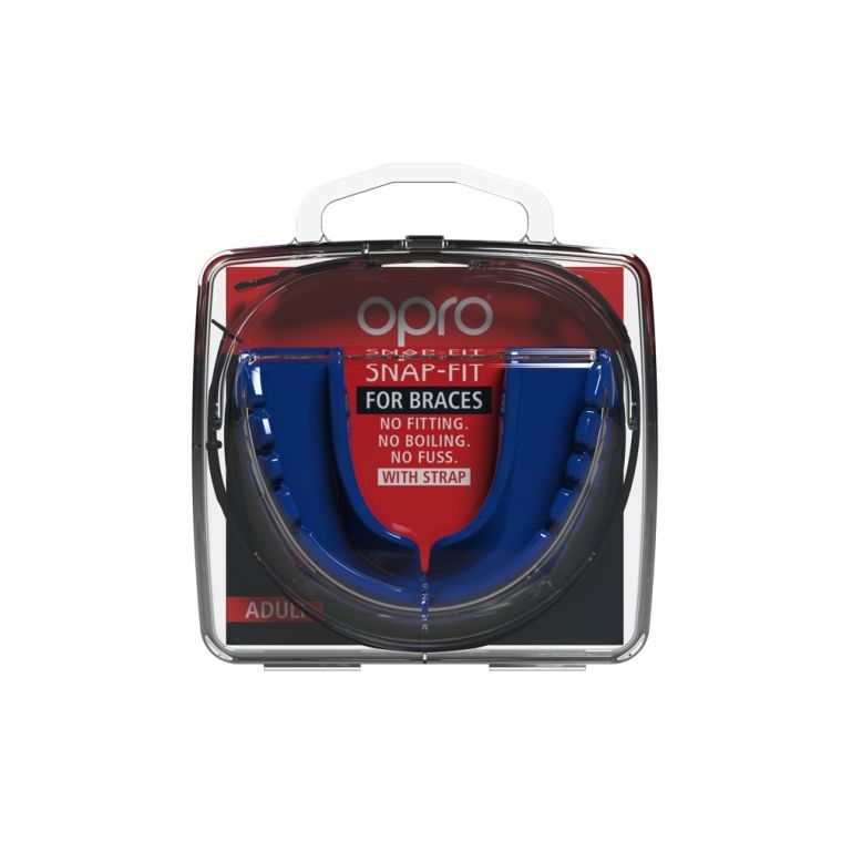 Opro Ochraniacz na Zęby Snap Fit Braces Niebieski (do aparatów)