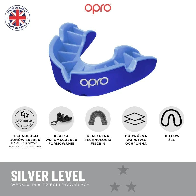 Opro Ochraniacz Na Zęby Dla Dzieci Silver Przezroczysty