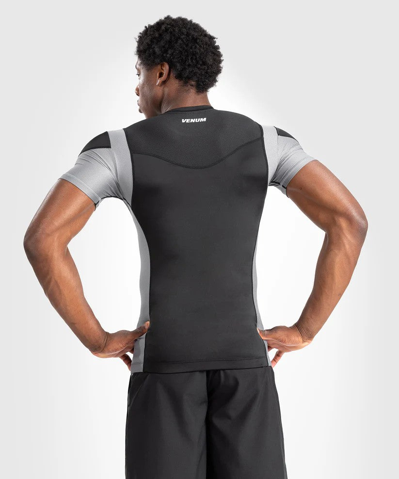 Venum Rashguard Męski Tempest Krótki Rękaw Czarny/Szary