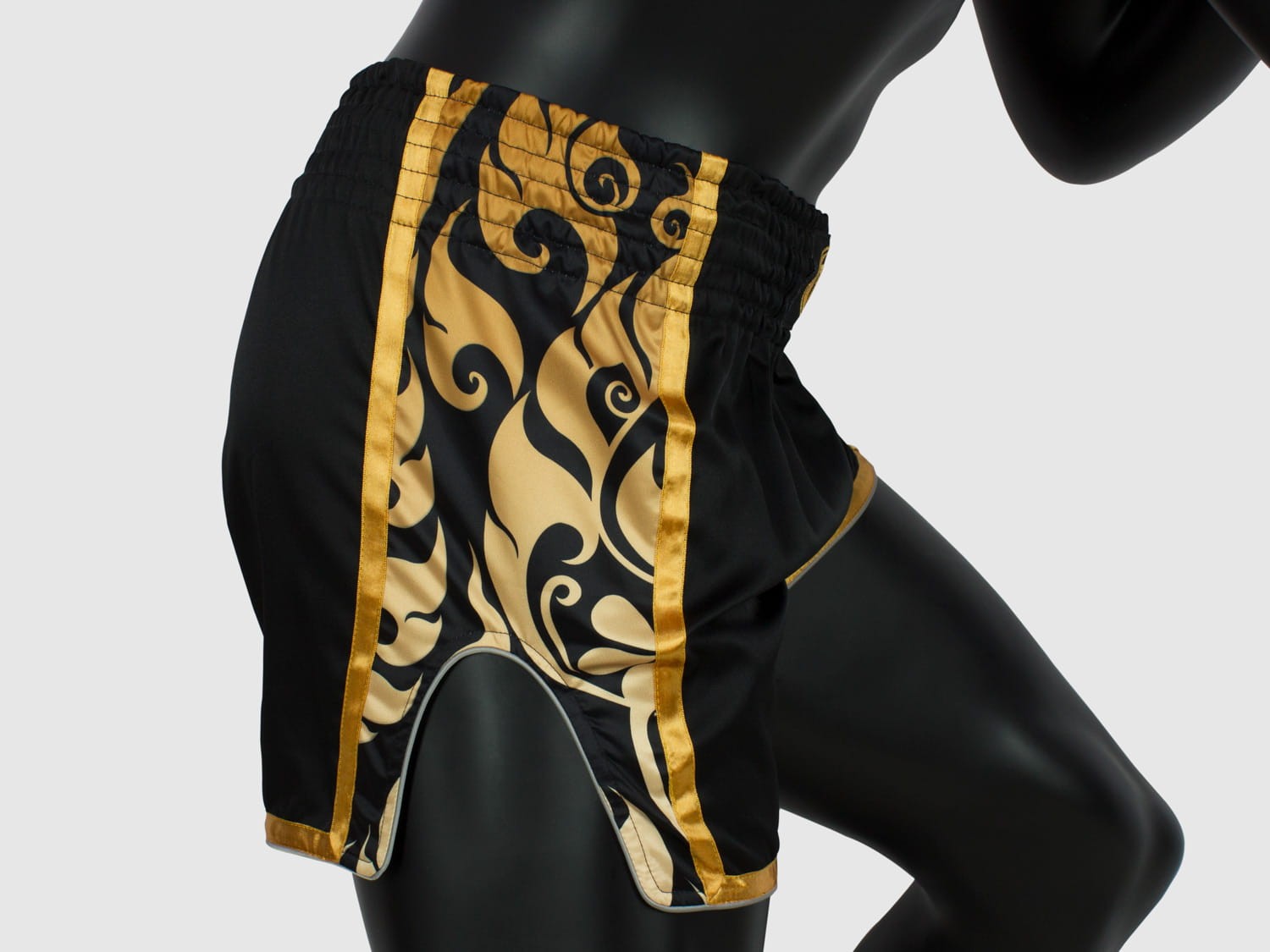 Fairtex Spodenki Muay Thai BSG1 Glory Czarne/Złote