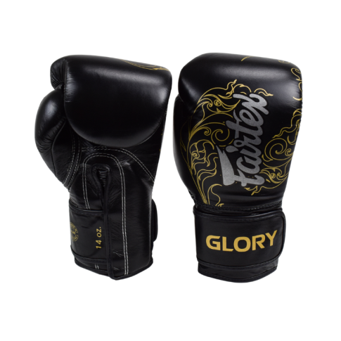 Fairtex Rękawice Bokserskie BGVG3 "Glory" Czarne/Złote