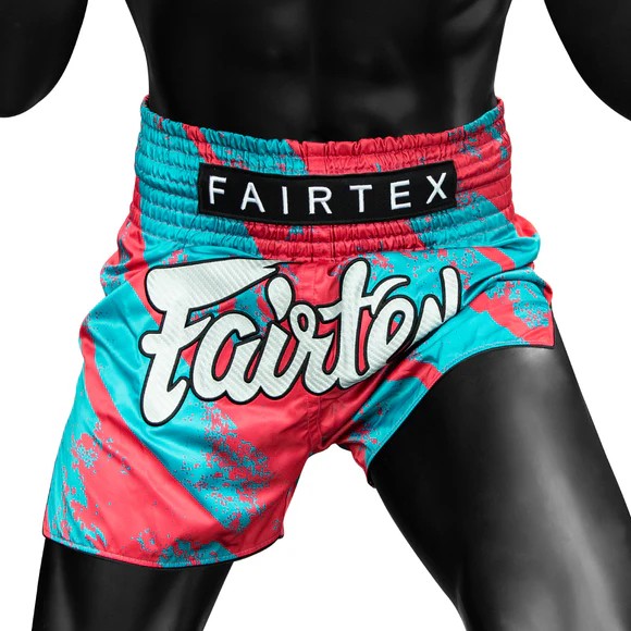 Fairtex Spodenki Muay Thai Street King BS1929 Niebieskie/Czerwone