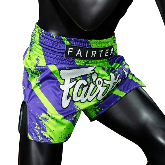 Fairtex Spodenki Muay Thai BS1928 Niebieskie/Zielone