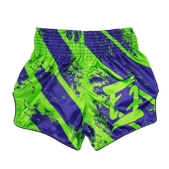 Fairtex Spodenki Muay Thai BS1928 Niebieskie/Zielone